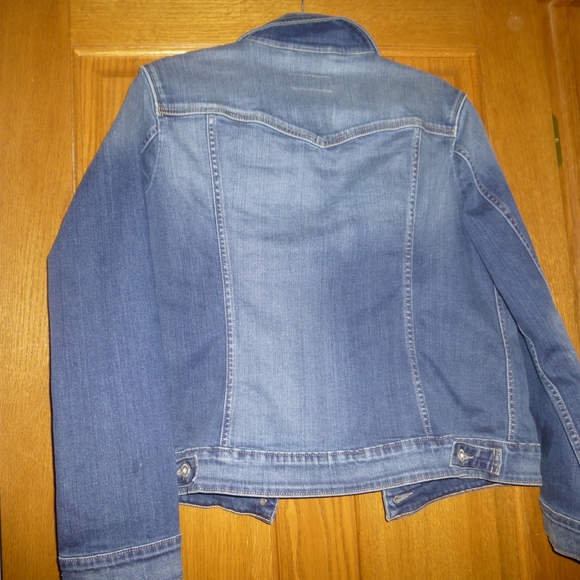 Levi Strauss Women's Stretch Denim Jacket Red Tab - Picture 5 of 6